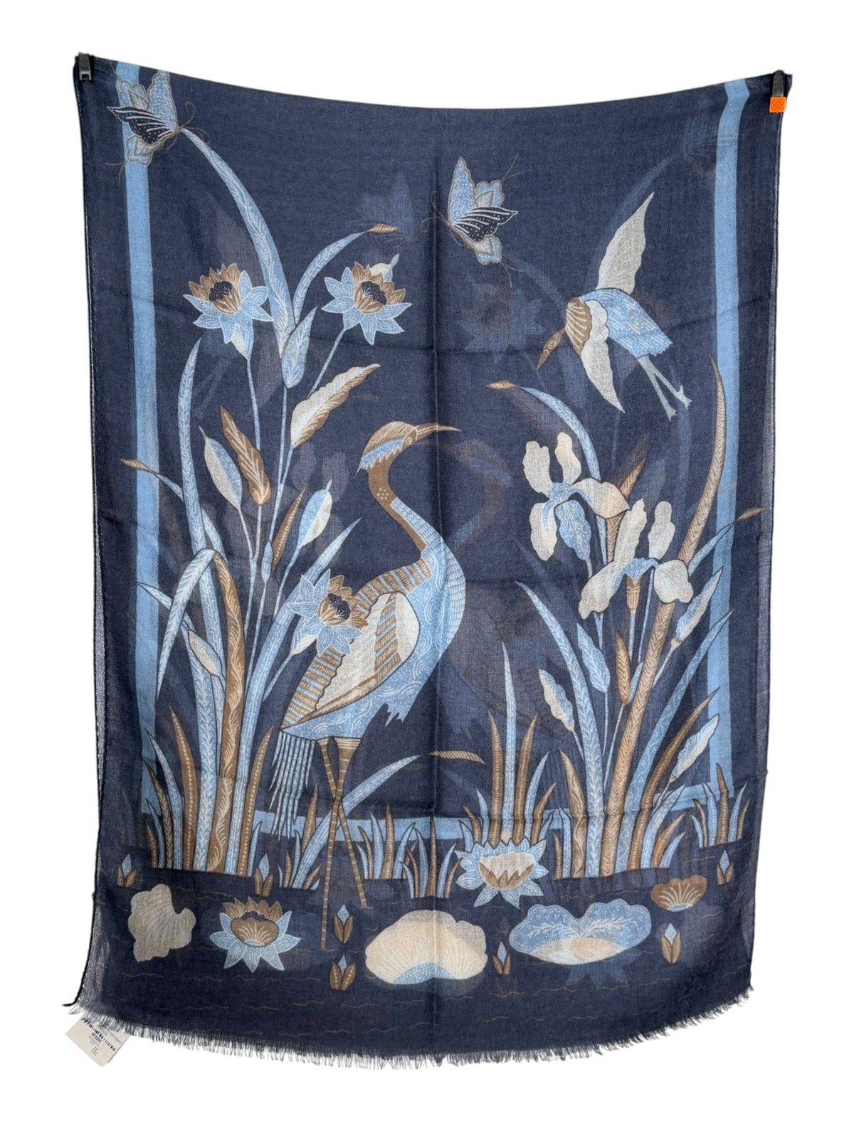 CALABRESE 1924 CASHMERE SCARF - NAVY HERON