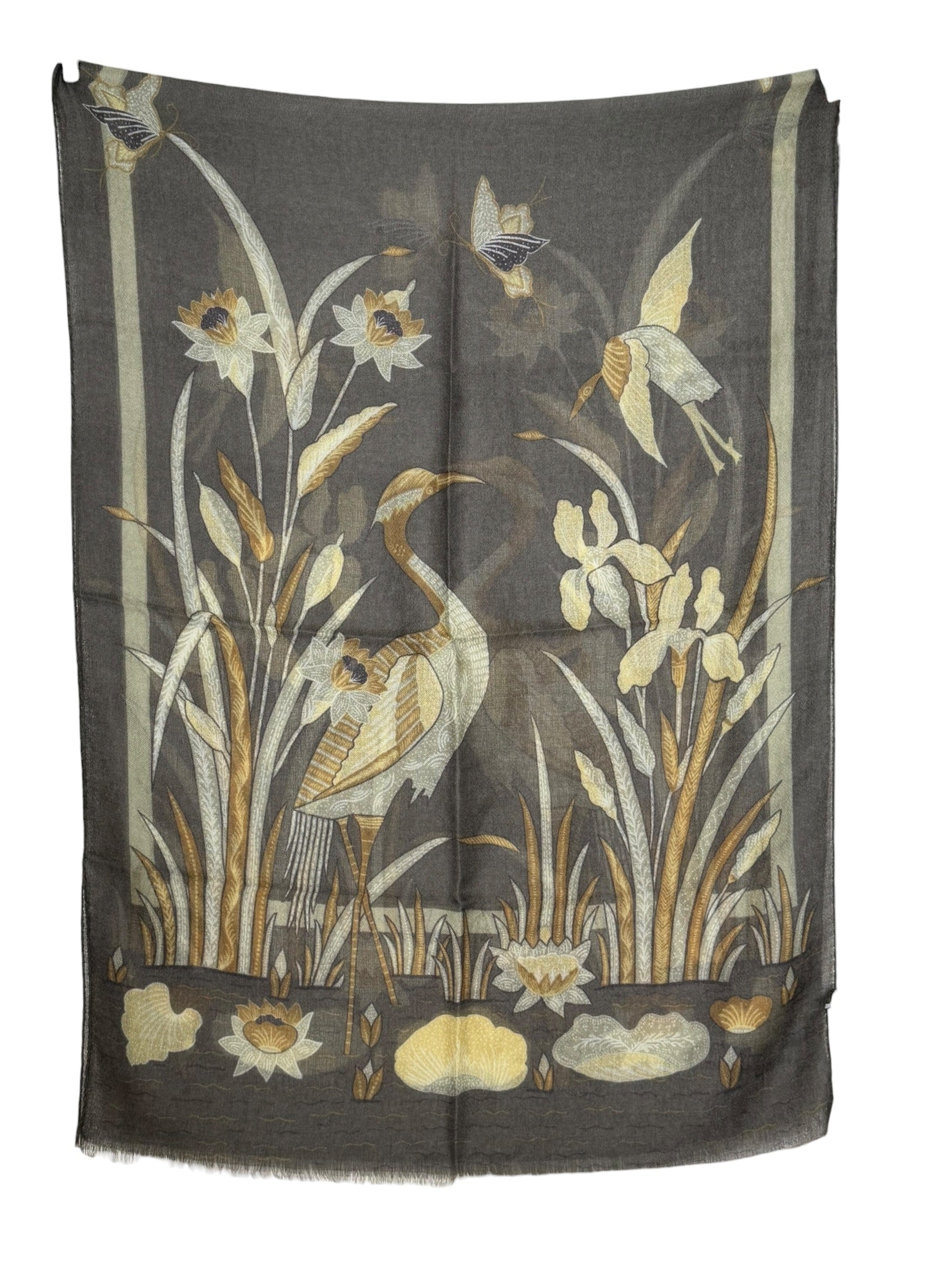 CALABRESE 1924 CASHMERE SCARF - GREEN HERON