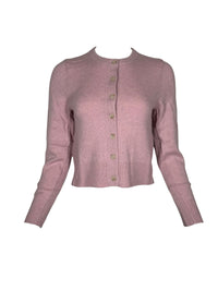 REPEAT CASHMERE CARDIGAN - GLOSS