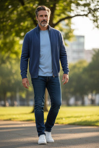 ALAN PAINE BALLATER 1/4 ZIP SWEATER - RHAPSODY