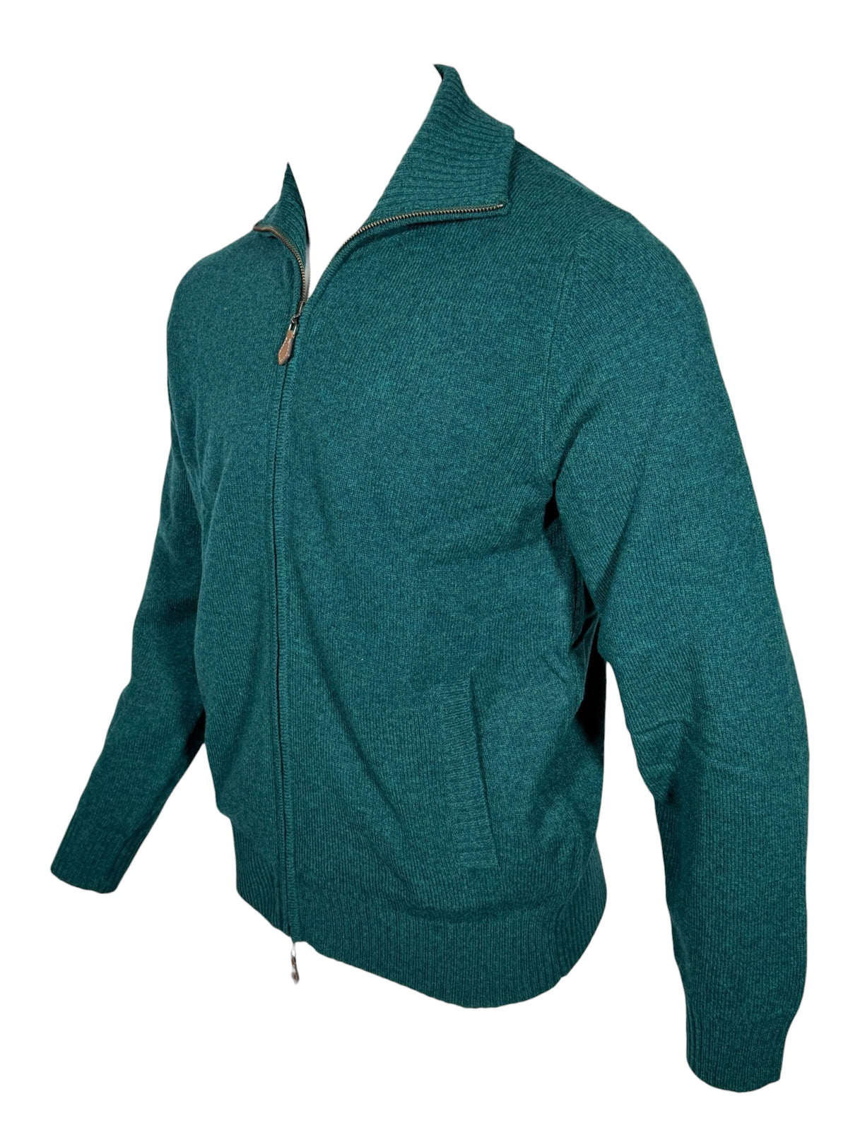 ALAN PAINE BALLATER 1/4 ZIP SWEATER - MALLARD