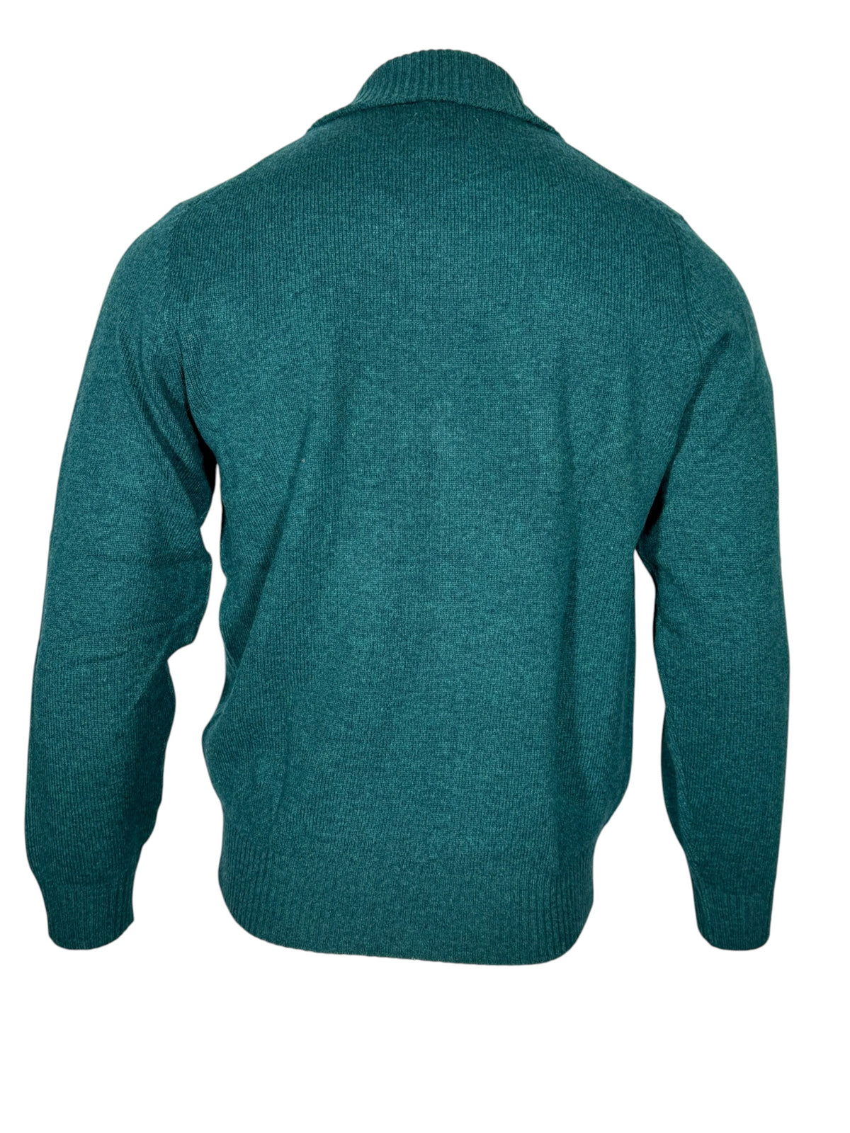 ALAN PAINE BALLATER 1/4 ZIP SWEATER - MALLARD