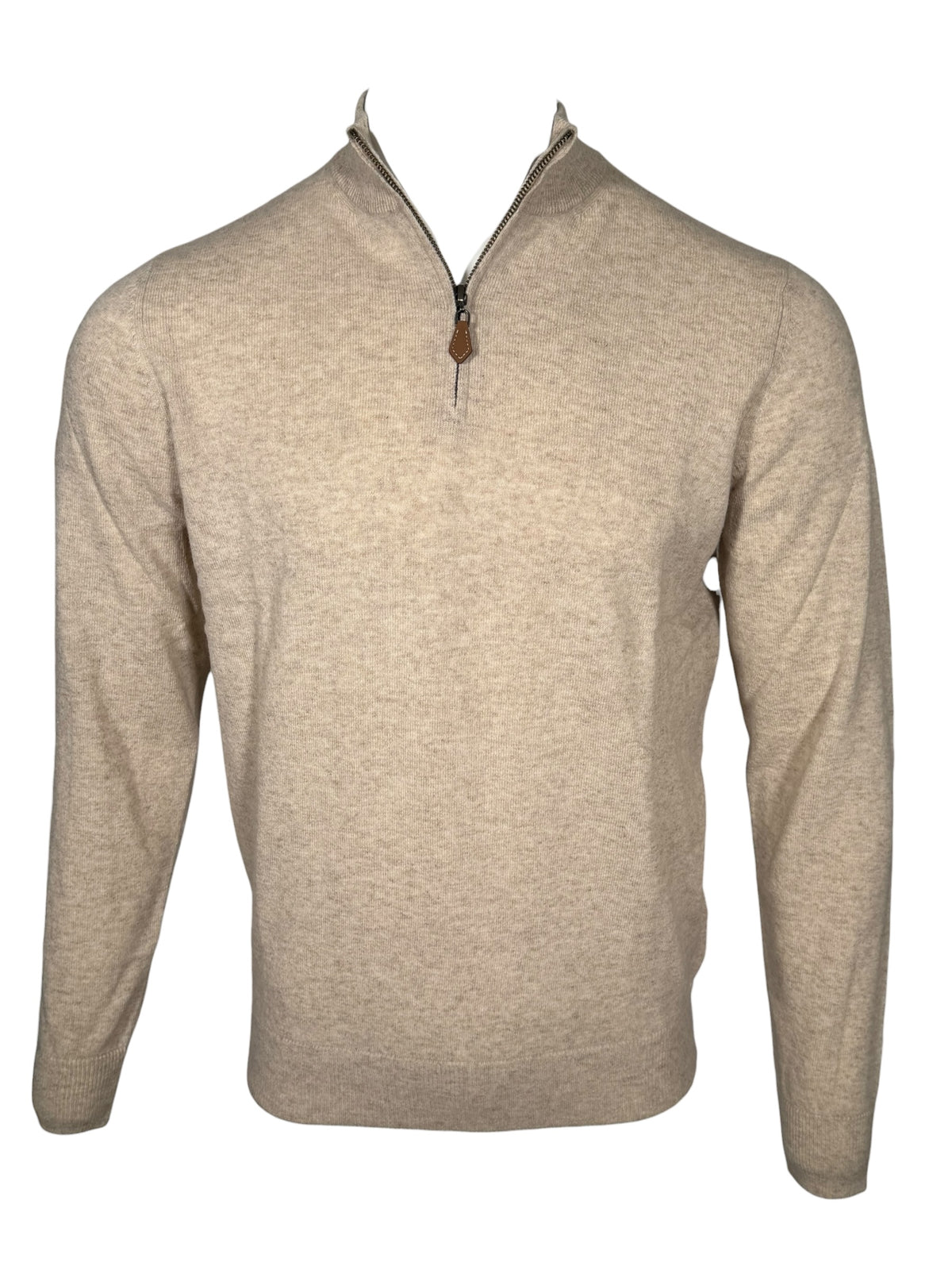 ALAN PAINE CAIRNS 1/4 ZIP SWEATER - IRISH CREAM