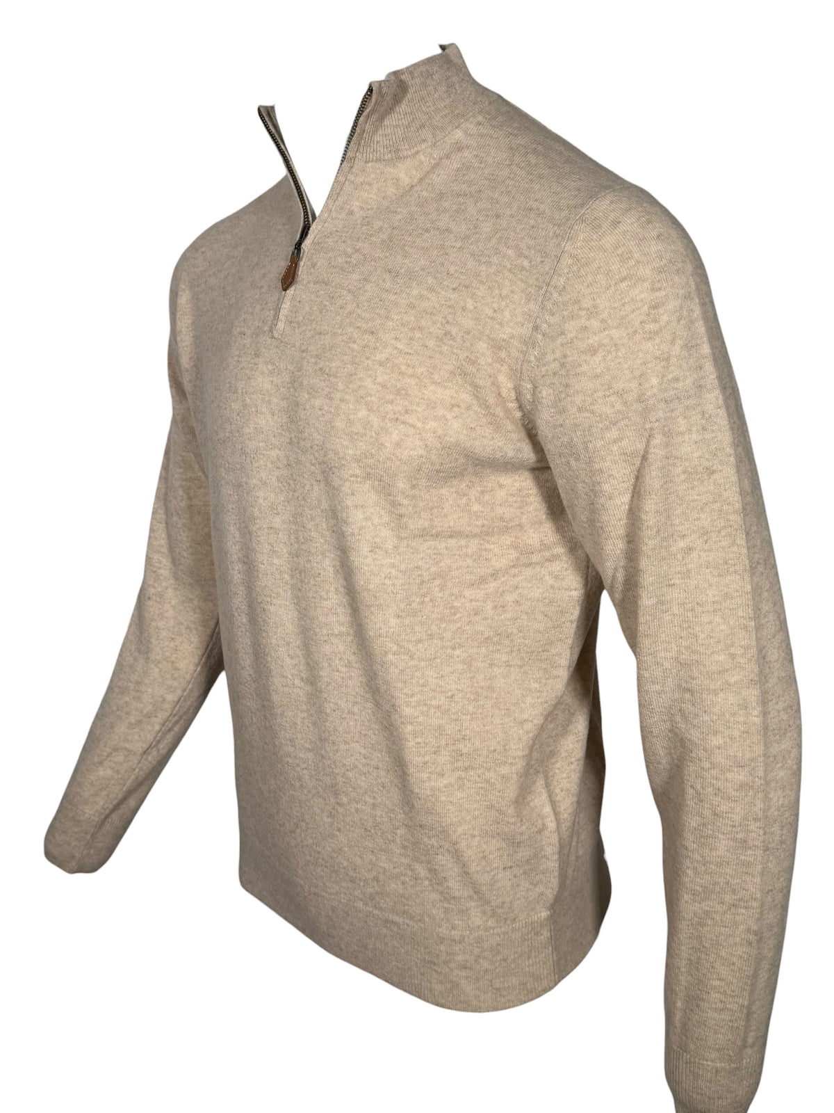 ALAN PAINE CAIRNS 1/4 ZIP SWEATER - IRISH CREAM
