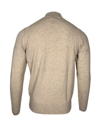 ALAN PAINE CAIRNS 1/4 ZIP SWEATER - IRISH CREAM