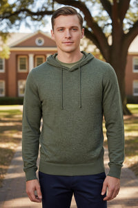 ALAN PAINE FELTON CASHMERE HOODED SWEATER - LANDSCAPE