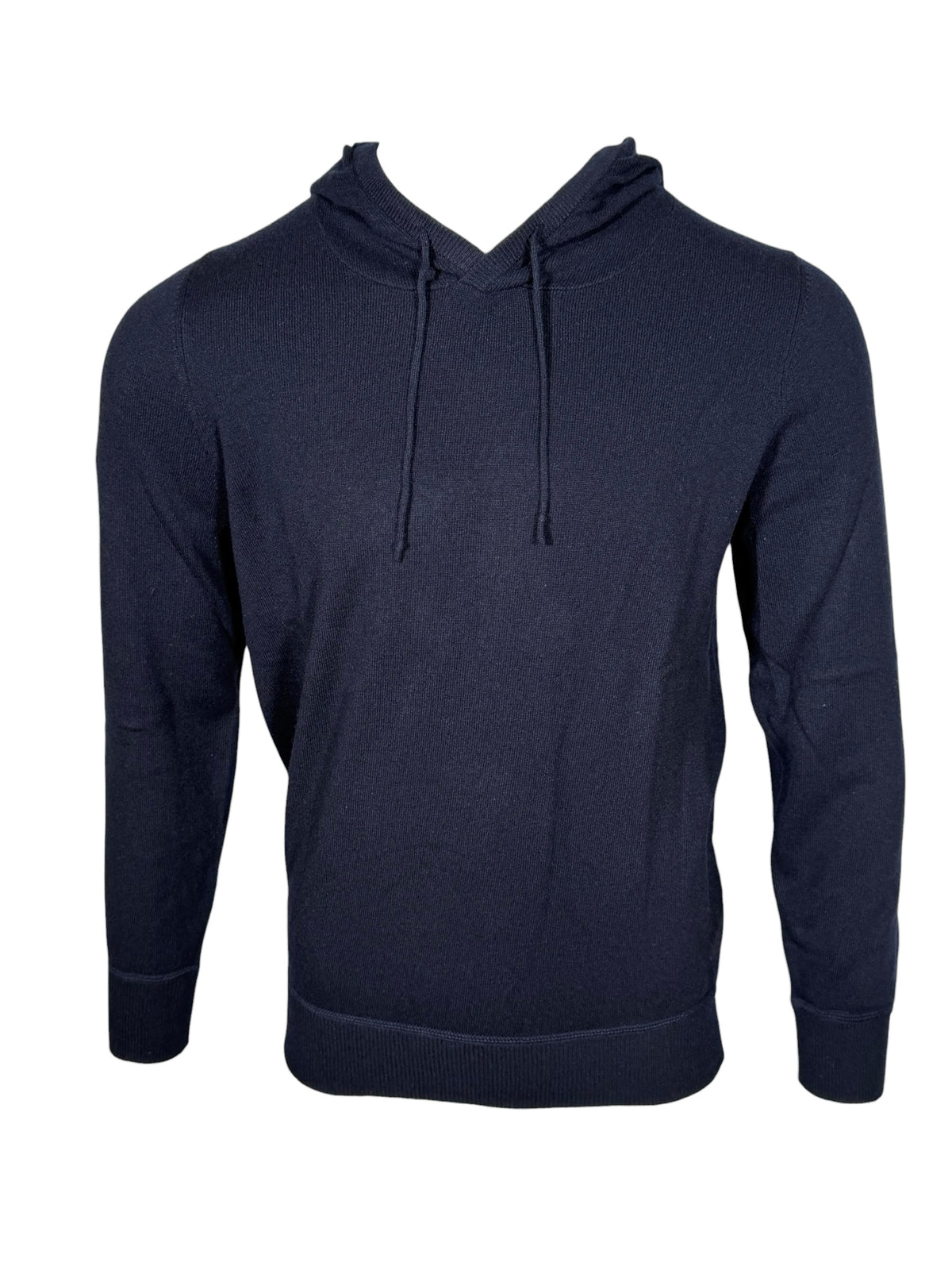 ALAN PAINE FELTON CASHMERE HOODED SWEATER - DARK NAVY