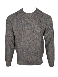 ALAN PAINE LOCHAN YAK BLEND CREW SWEATER - COASTLINE