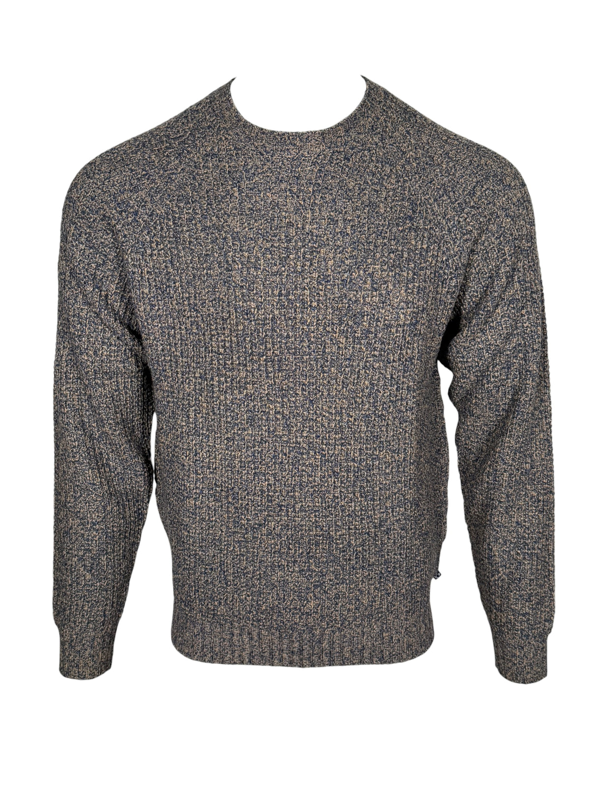ALAN PAINE LOCHAN YAK BLEND CREW SWEATER - COASTLINE