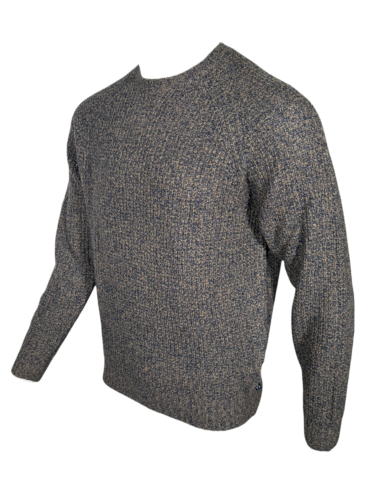 ALAN PAINE LOCHAN YAK BLEND CREW SWEATER - COASTLINE