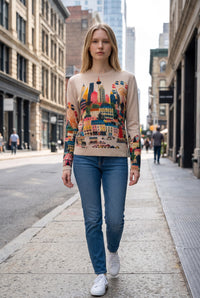 VILAGALLO JERSEY ESTAMPADO SWEATER
