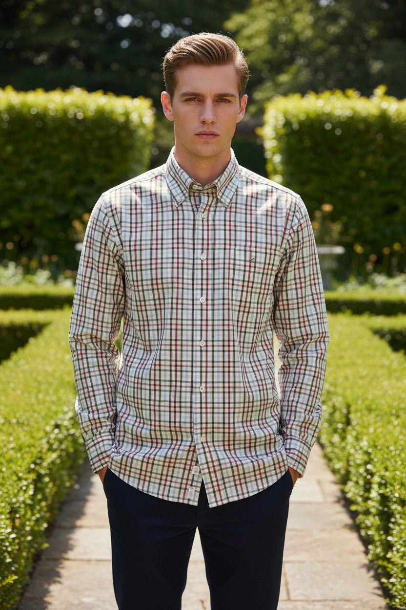 ALAN PAINE MIRFIELD SPORT SHIRT -  MULTI CHECK