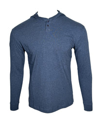 LEFT COAST TEE LINCOLN CITY HOODED SWEATER - NAVY MELANGE