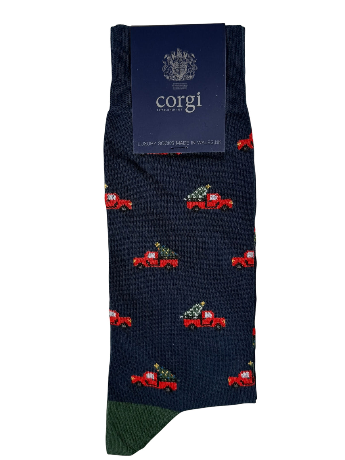 CORGI MEN'S SOCK - HOLIDAY TRUCK