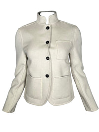 MANTO - WOMEN'S DOUBLE FACE CASHMERE JACKET - WINTER WHITE