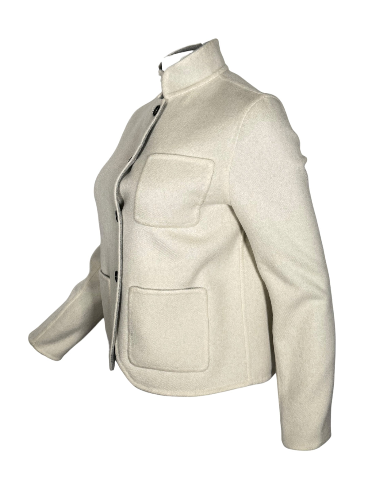 MANTO - WOMEN'S DOUBLE FACE CASHMERE JACKET - WINTER WHITE