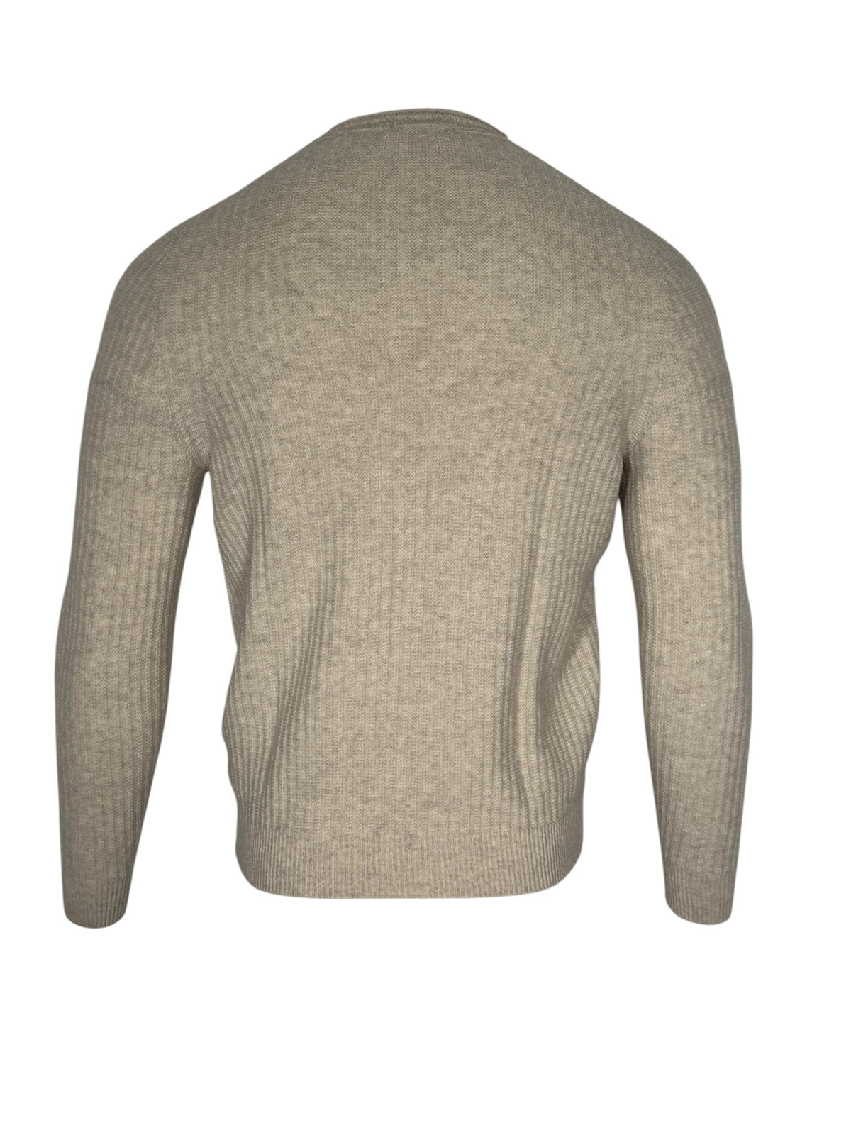 INIS MEAIN ROLLED EDGE CREWNECK SWEATER - IVORY