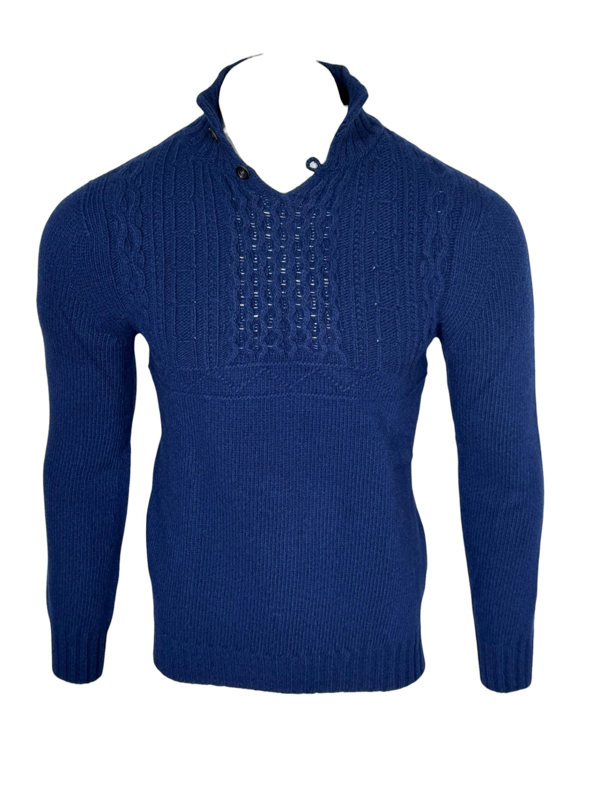INIS MEAIN MAIRTIN BEAG SWEATER - COBALT
