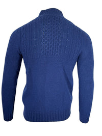 INIS MEAIN MAIRTIN BEAG SWEATER - COBALT