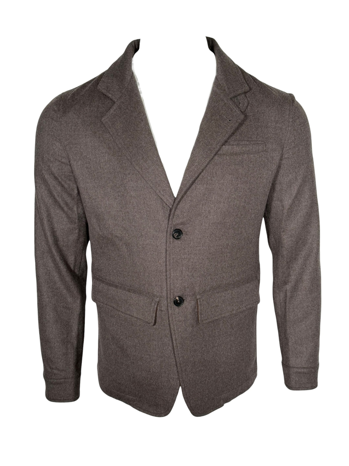 MANTO - LORO PIANA DOUBLE FACE WOOL BLAZER - MUSHROOM