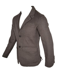 MANTO - LORO PIANA DOUBLE FACE WOOL BLAZER - MUSHROOM