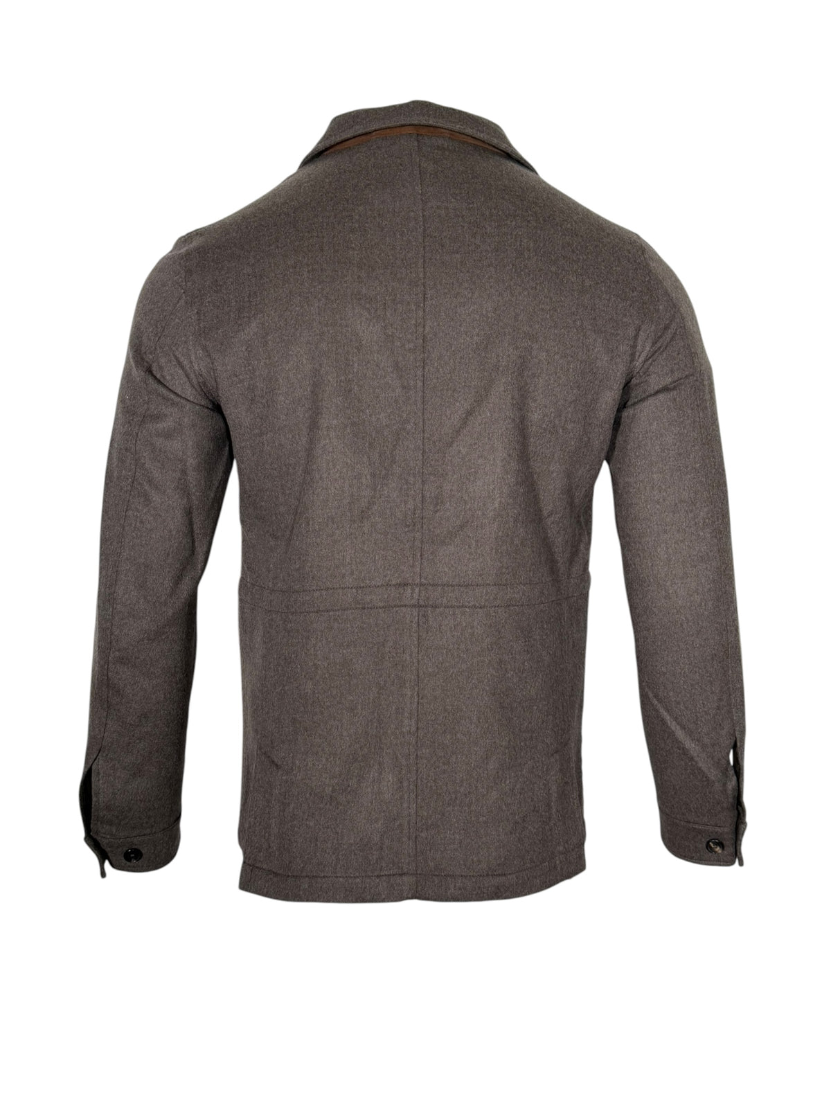 MANTO - LORO PIANA DOUBLE FACE WOOL BLAZER - MUSHROOM