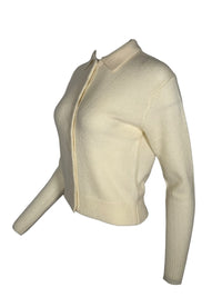 0039 ITALY BUTTON CARDIGAN - IVORY