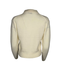 0039 ITALY BUTTON CARDIGAN - IVORY