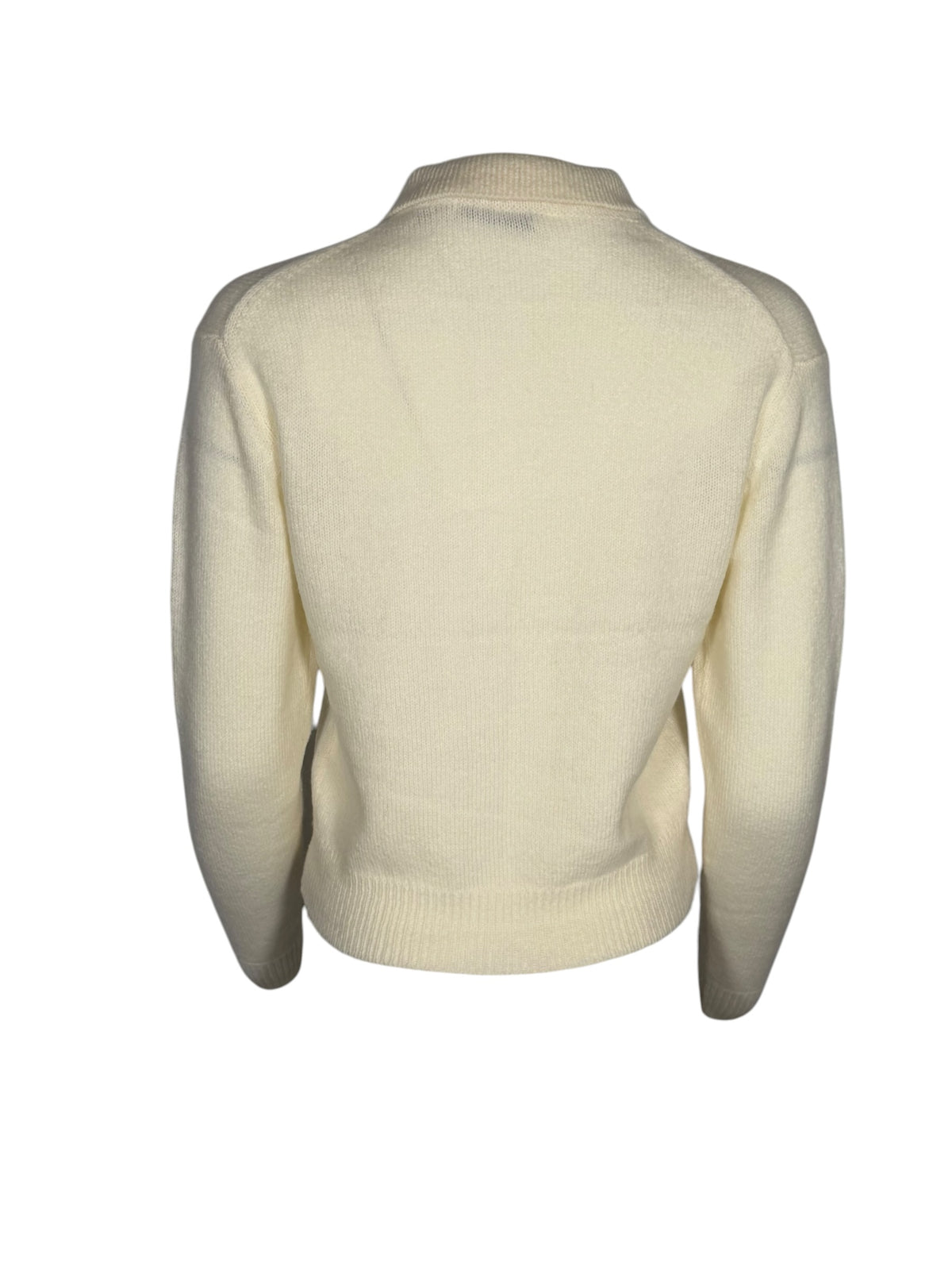 0039 ITALY BUTTON CARDIGAN - IVORY