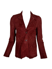 VIA MASINI 80 WOMEN'S SUEDE JACKET - CHIANTI
