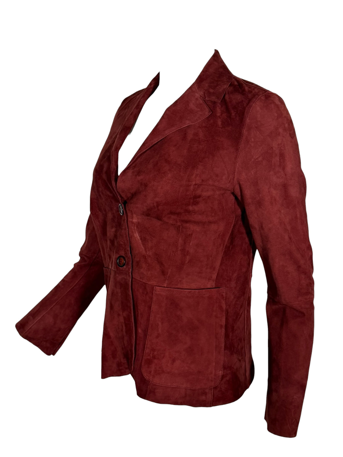 VIA MASINI 80 WOMEN'S SUEDE JACKET - CHIANTI