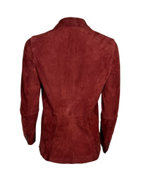 VIA MASINI 80 WOMEN'S SUEDE JACKET - CHIANTI