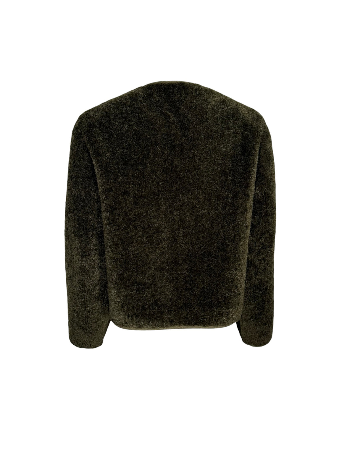 0039 ITALY PLUSH JACKET - OLIVE