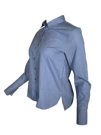 0039 ITALY STRIPE BLOUSE - LIGHT BLUE