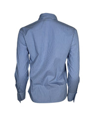 0039 ITALY STRIPE BLOUSE - LIGHT BLUE
