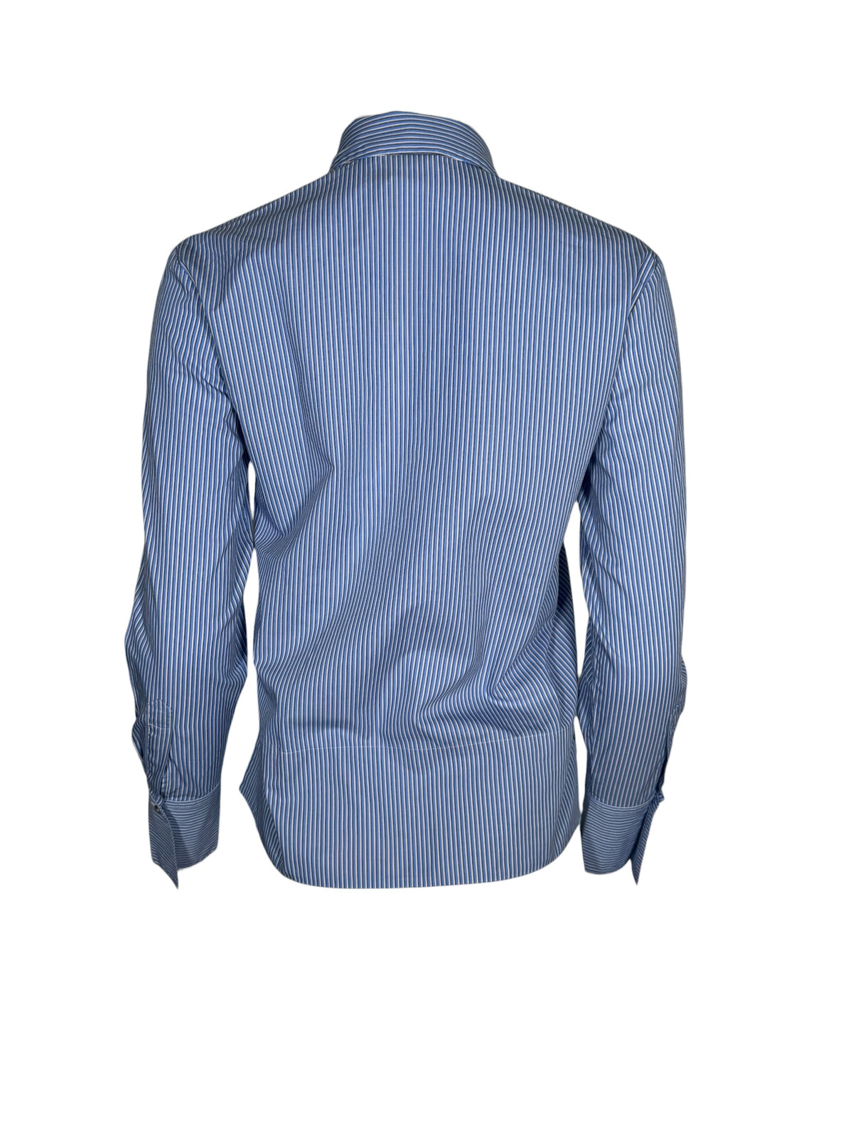 0039 ITALY STRIPE BLOUSE - LIGHT BLUE