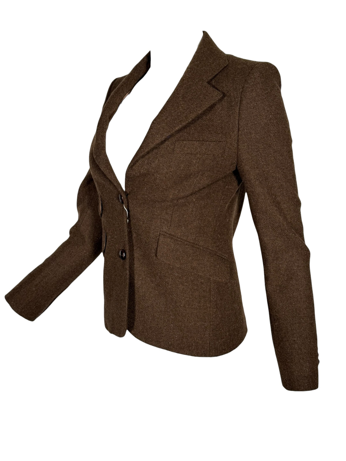 SAND COPENHAGEN SHETLAND BLAZER - BROWN