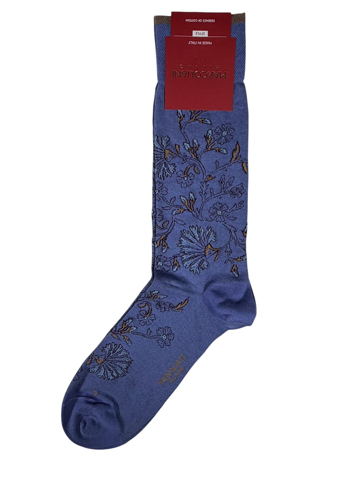 MARCOLIANI PIMA COTTON  CALF SOCK - LAVENDER