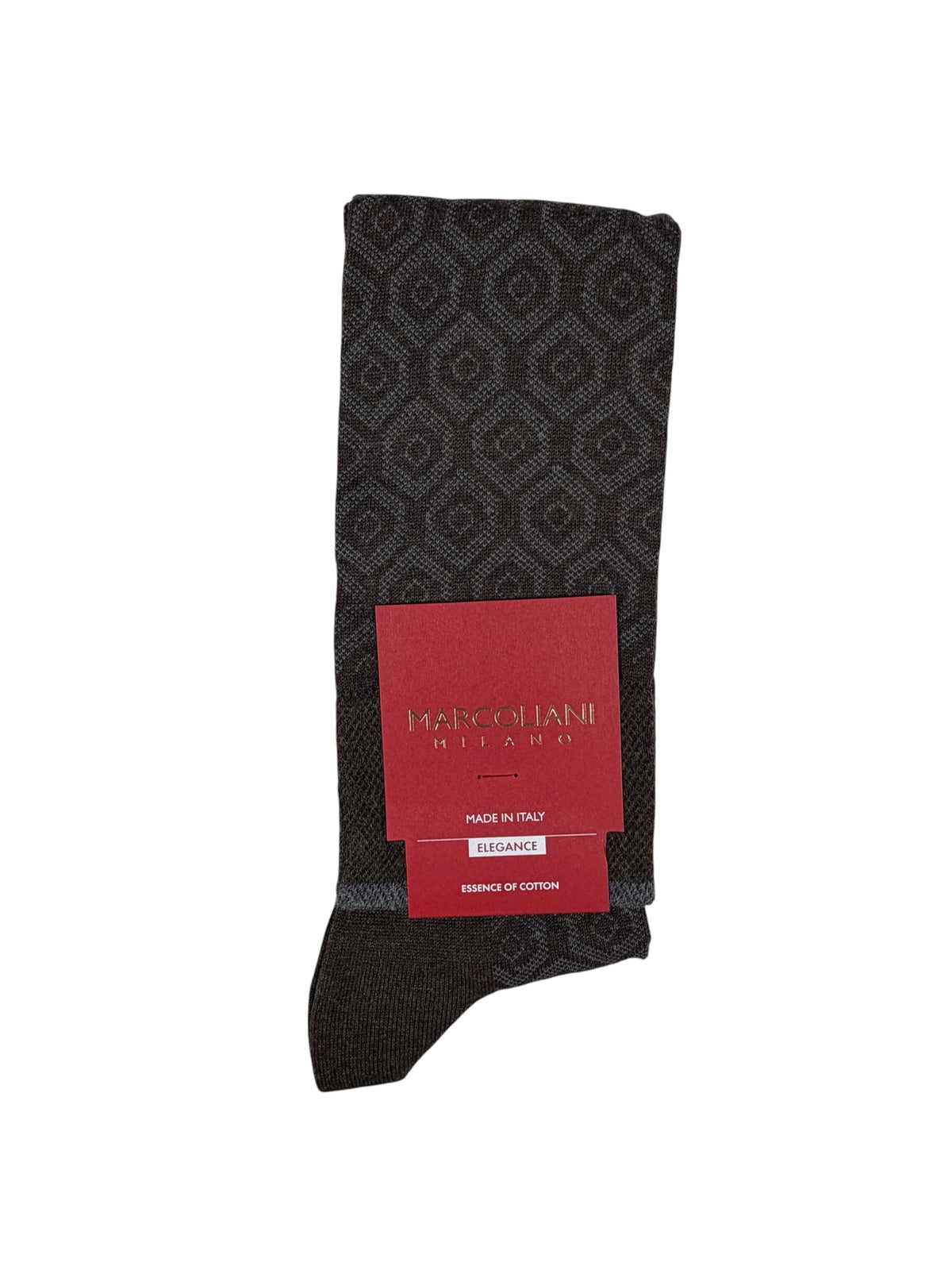 MARCOLIANI  COTTON OVER-CALF SOCK - COCOA