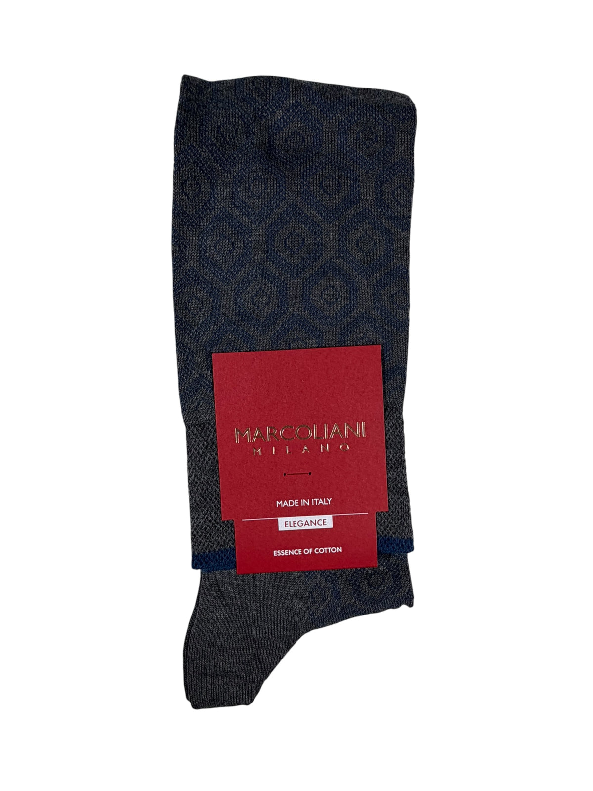 MARCOLIANI  COTTON OVER-CALF SOCK - CHARCOAL