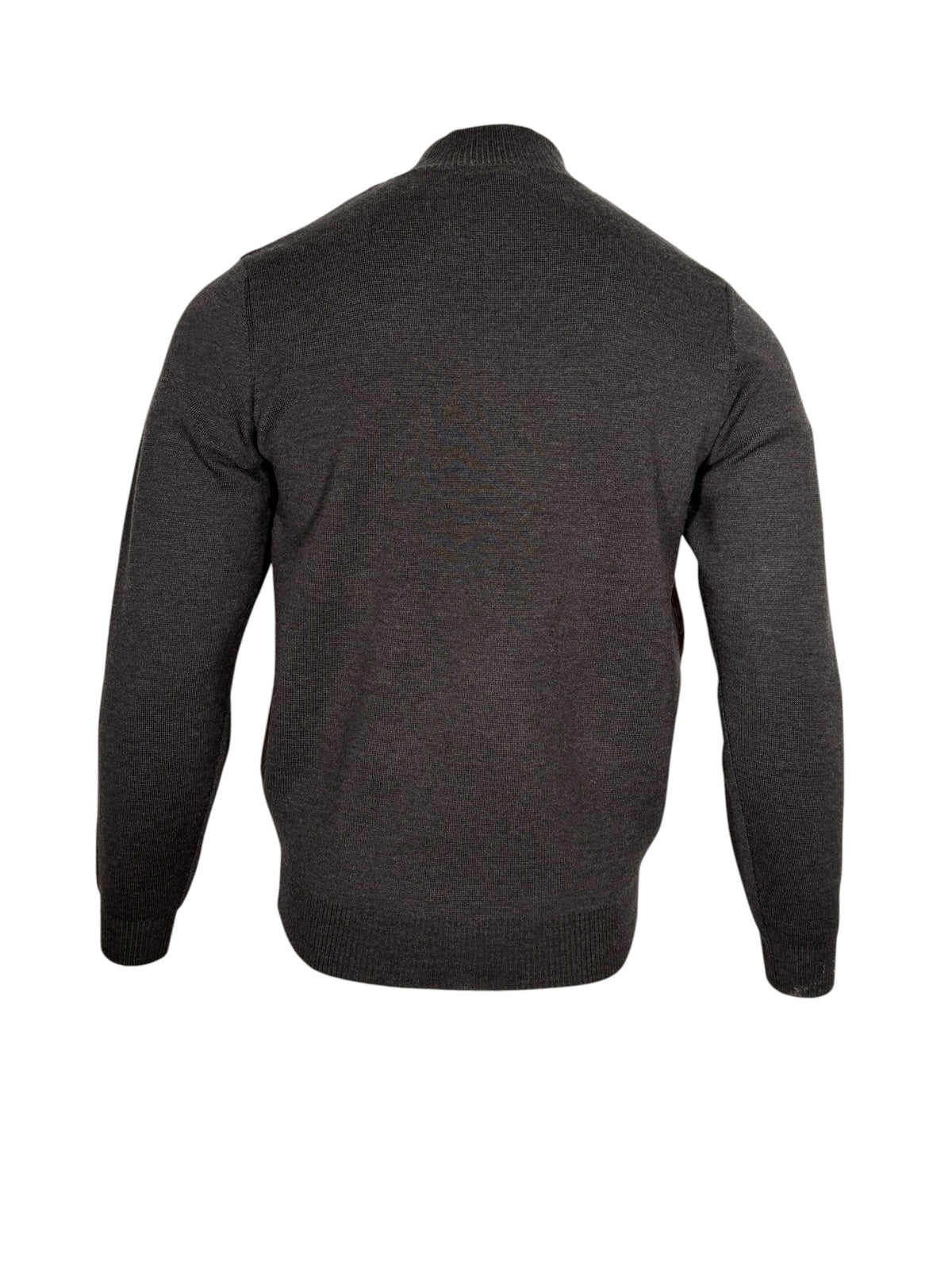ALAN PAINE OAKMOORE SUEDE FRONT ZIP THROUGH JACKET - DARK BROWN