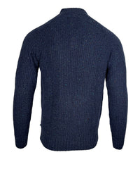 ALAN PAINE DALIGAN DONEGAL 1/4 ZIP SWEATER - NAVY