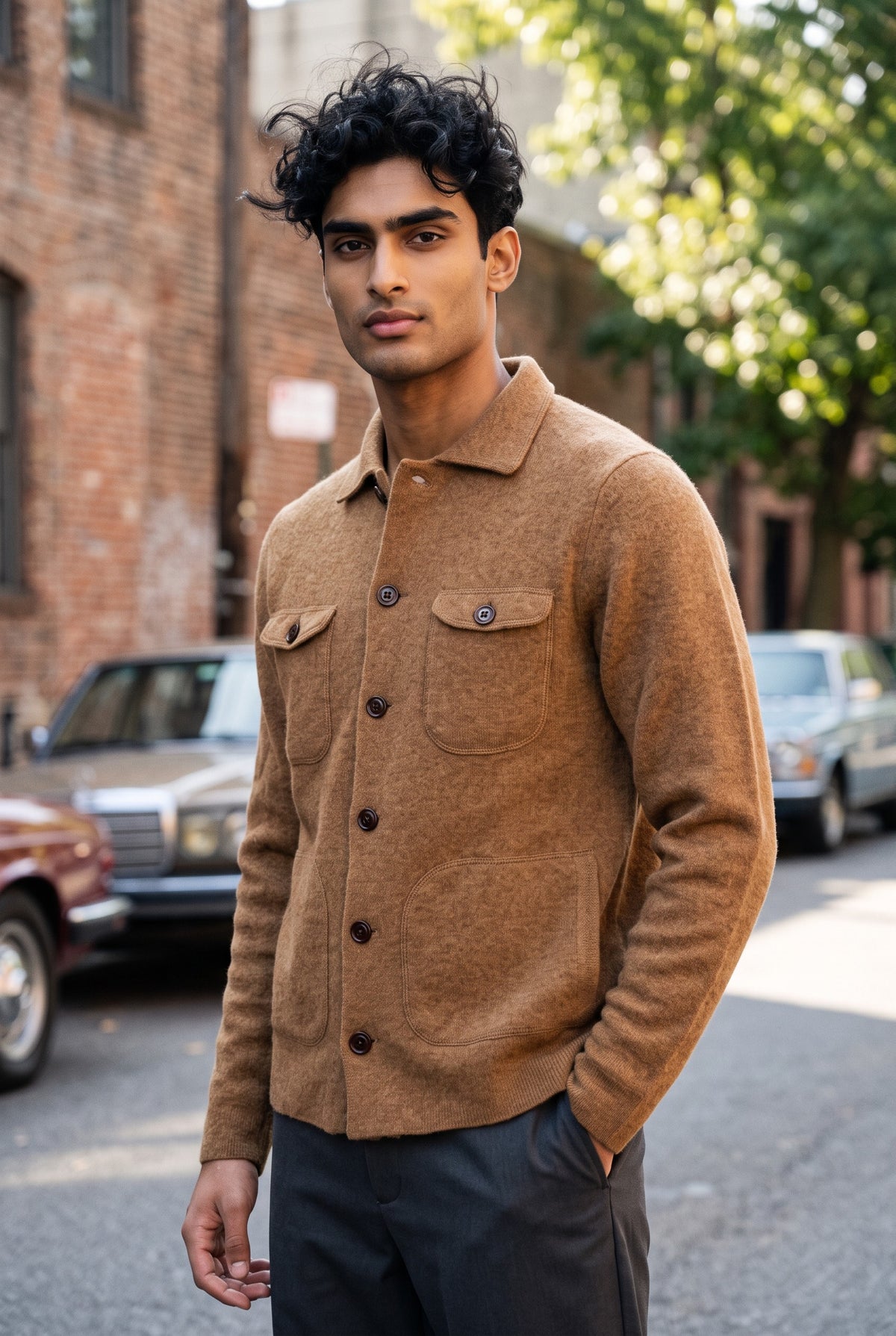 ALAN PAINE FERNDALE WOOL SHIRT JACKET - DRIFTWOOD