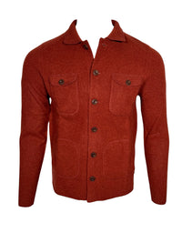 ALAN PAINE FERNDALE WOOL SHIRT JACKET - SIENNA