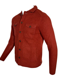 ALAN PAINE FERNDALE WOOL SHIRT JACKET - SIENNA