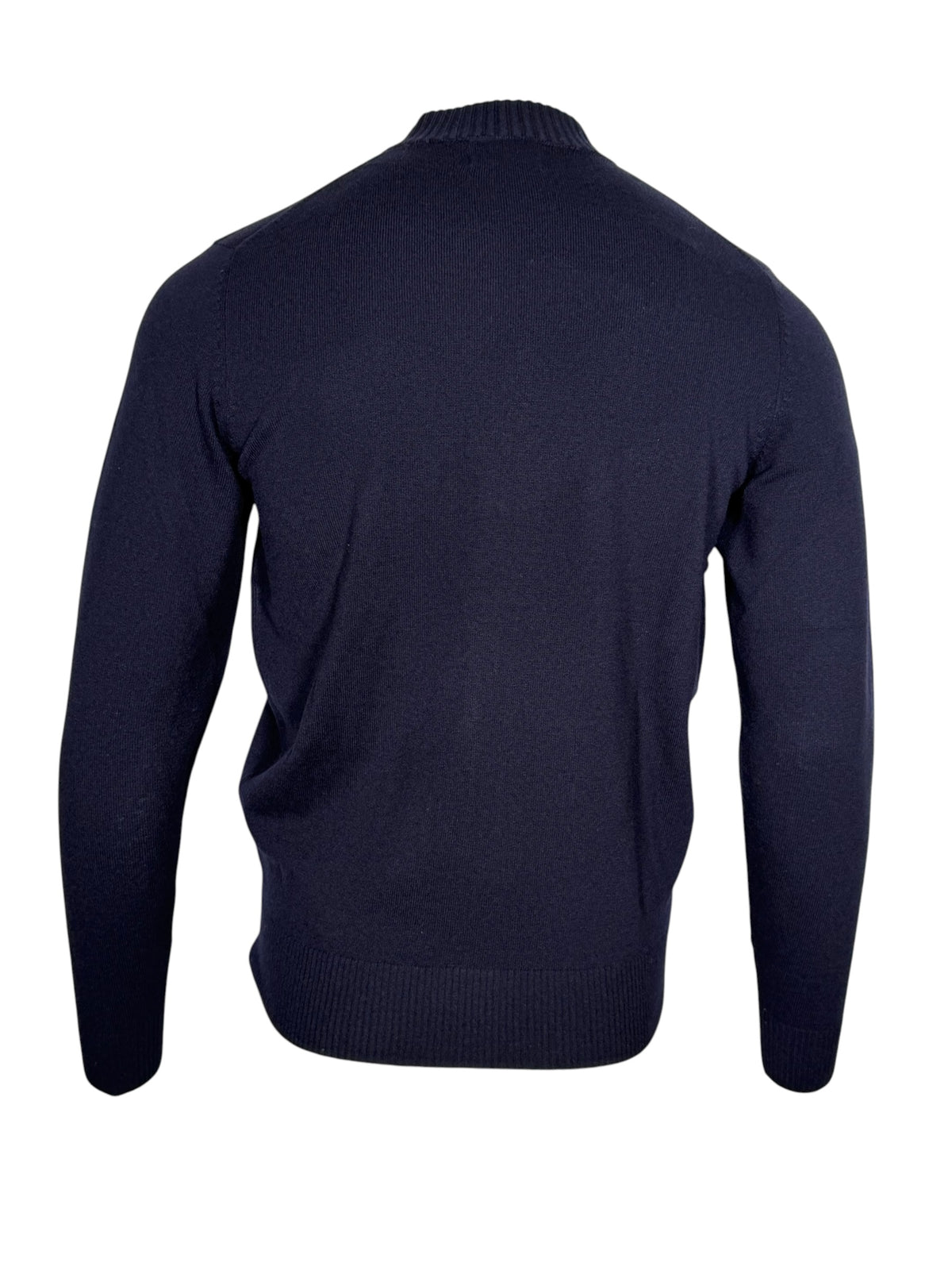 ALAN PAINE HALLINGTON ZIP THROUGH SWEATER - DARK NAVY