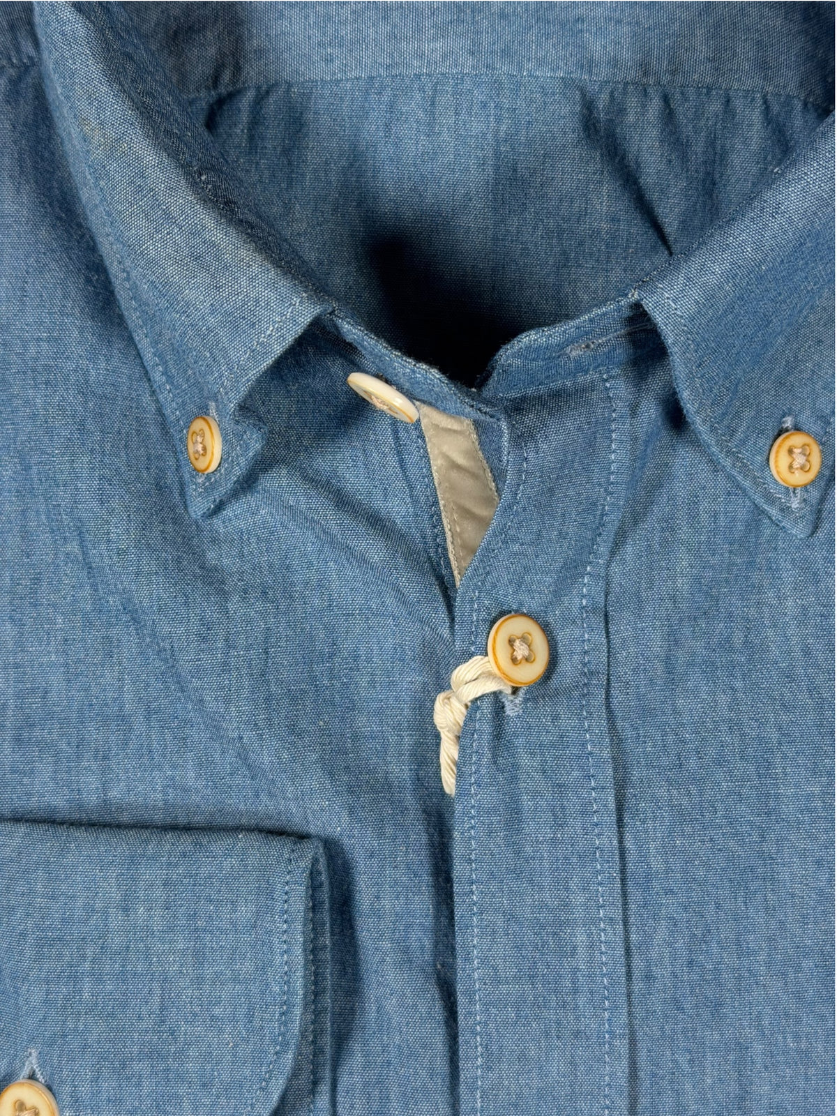 GMF 965 MEN'S SPORT SHIRT - MID-BLUE DENIM