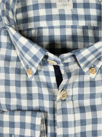 GMF 965 MEN'S SPORT SHIRT - LIGHT BLUE CHECK