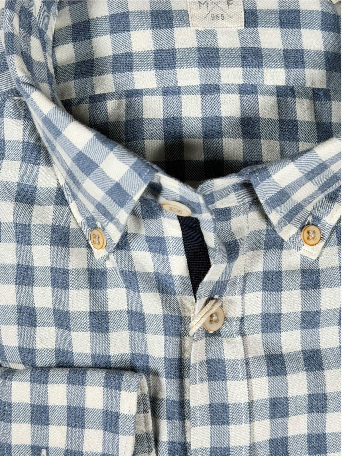 GMF 965 MEN'S SPORT SHIRT - LIGHT BLUE CHECK
