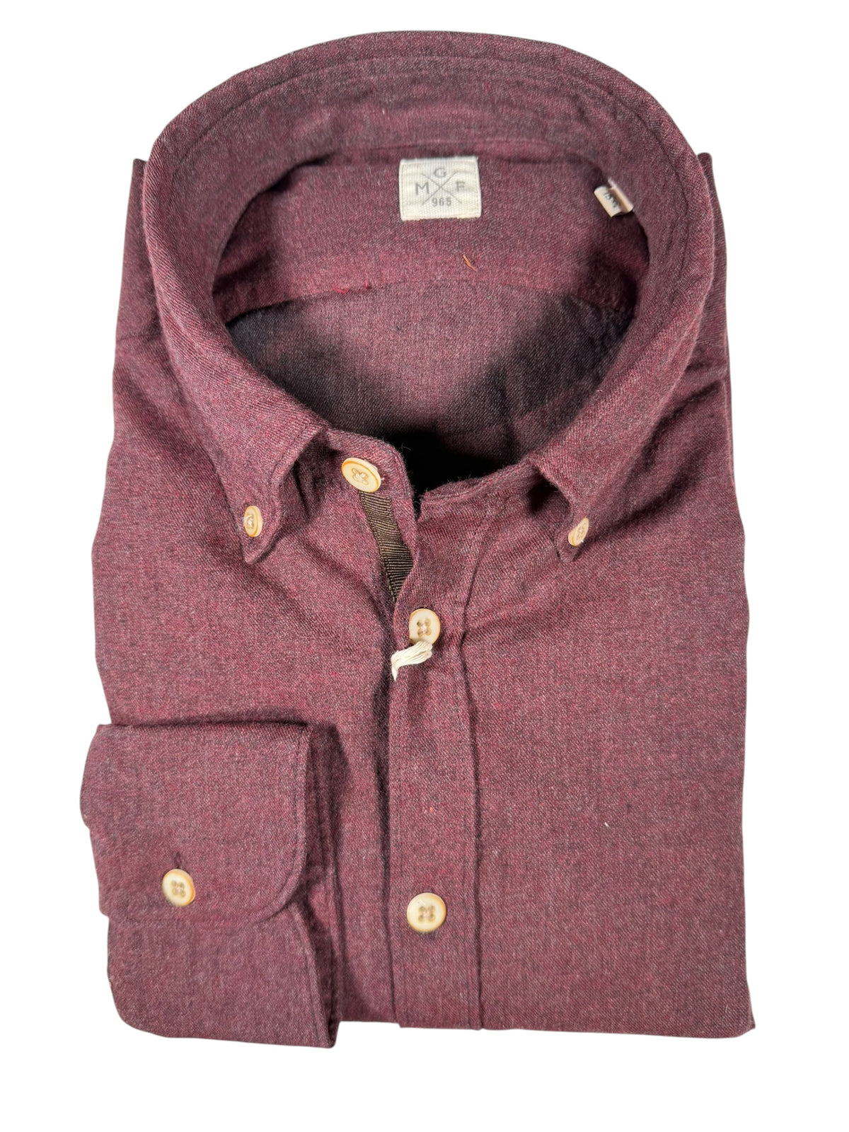 GMF 965 MEN'S SPORT SHIRT - BURGUNDY